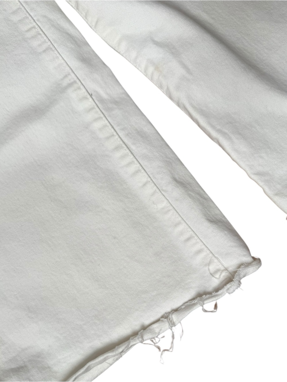 PAIGE Anessa Utility High Rise Crop Jeans in White - Picture 8 of 8
